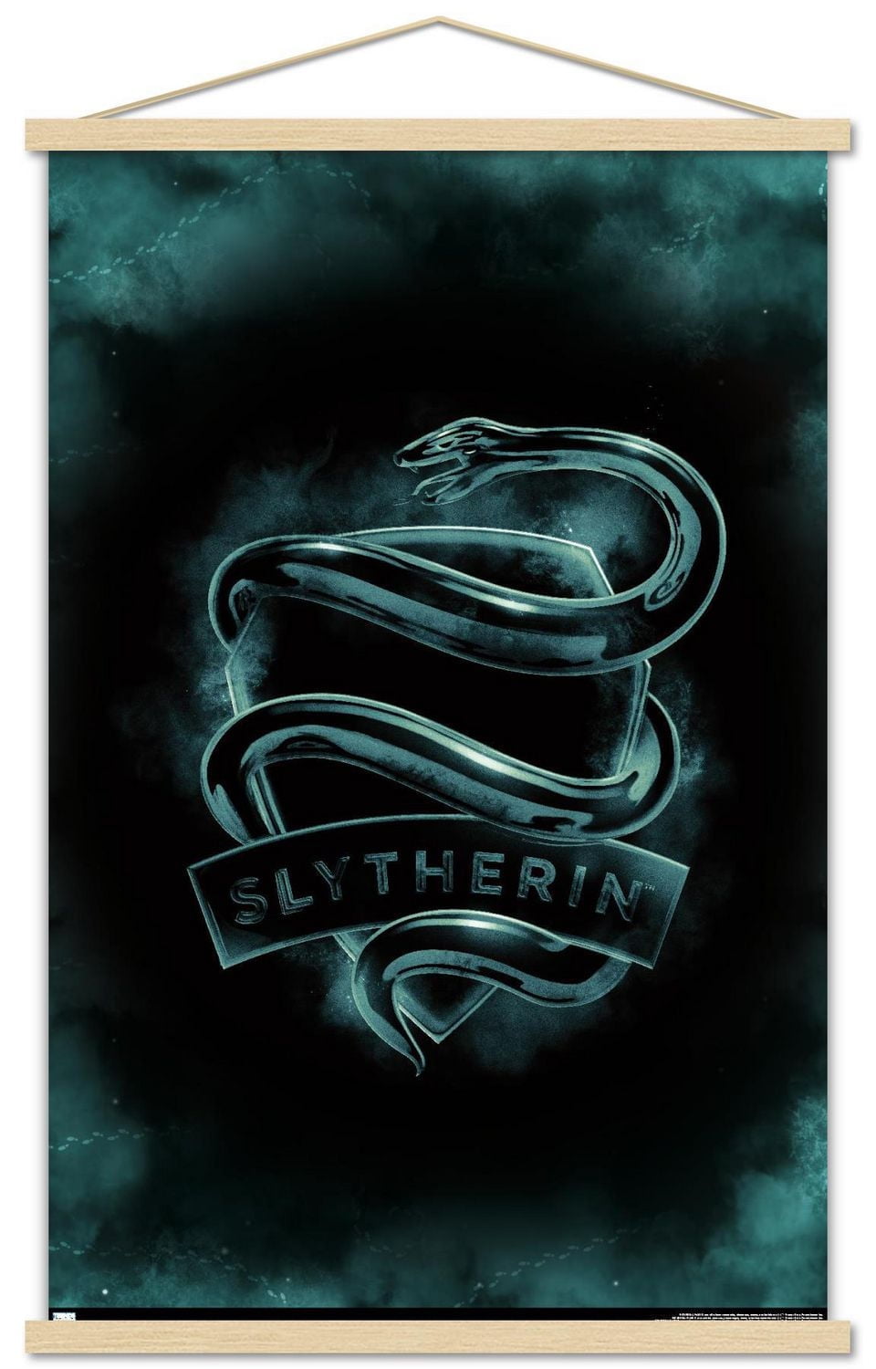 Harry Potter - Slytherin Crest Magic Wall Poster, 22.375" x 34"