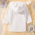 thumbnail image 4 of XQYLOS Girls Hooded Bathrobe Spring Soft Plush Robe Kids Spa Robe Dressing Gown Sleepwear 𝖫oungewear Cozy Bath Robe for Toddler Unisex, 4 of 8