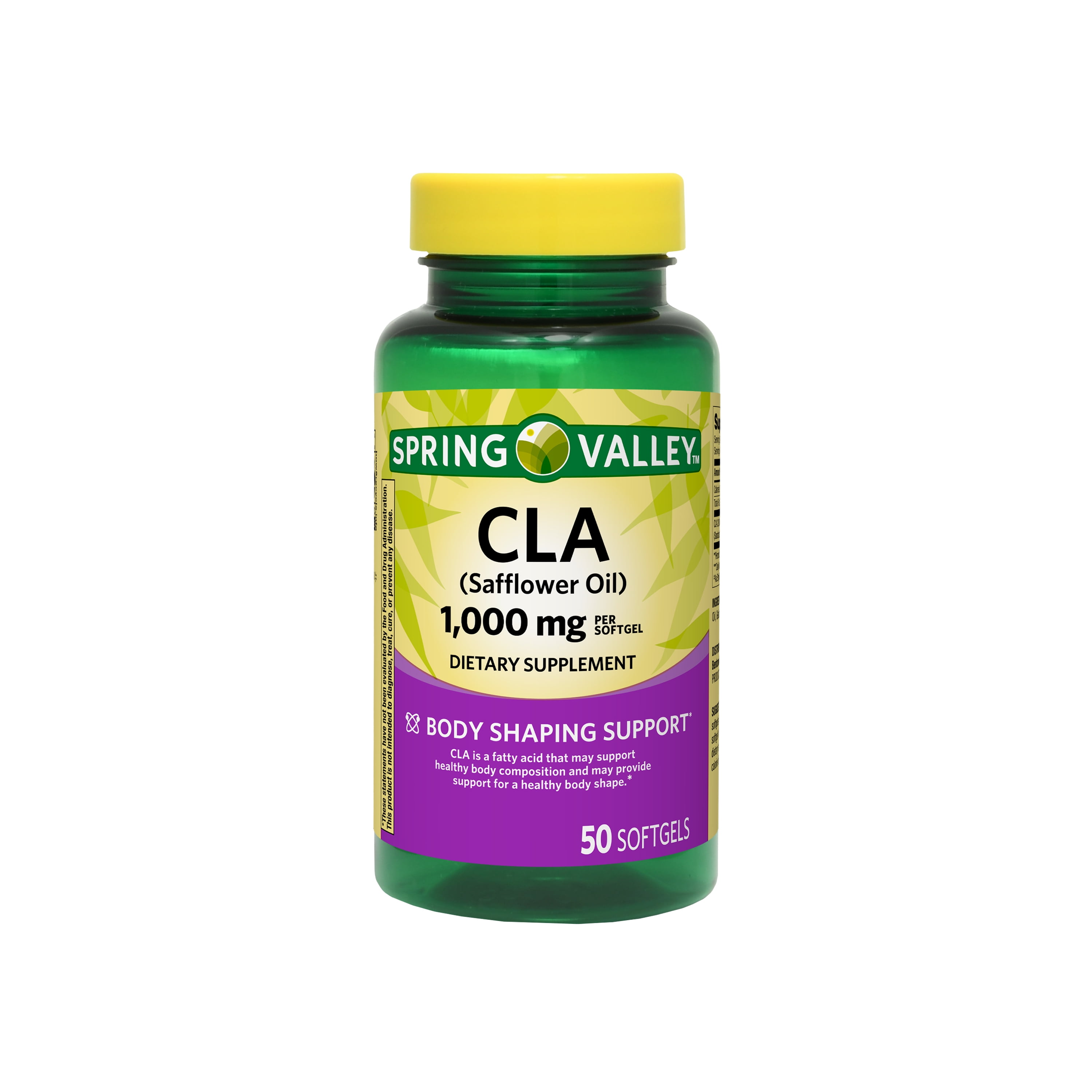 Spring Valley CLA (Safflower Oil) Softgels Dietary Supplement, 1,000 mg