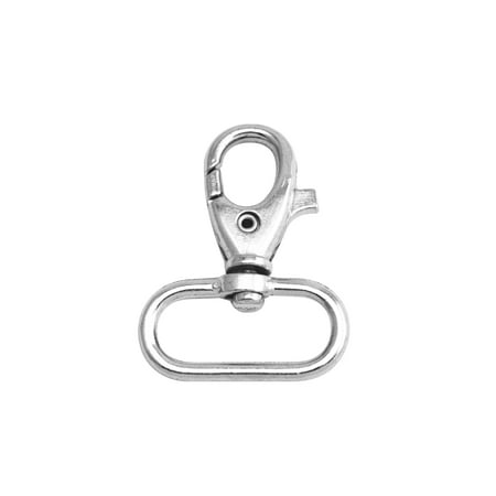 

Fenggtonqii Silvery 1 Inner Diameter Oval Ring Medium Fisheye Buckle Lobster Clasps Swivel Snap Hooks Pack of 80