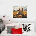 thumbnail image 4 of Lsque Cute Corgi Sunflower Print Wall Art – Decorative Picture for Living Room, Bedroom, and Office (Horizontal), 4 of 6