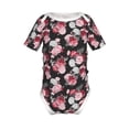 thumbnail image 2 of Balery Rose Flowers Pattern Baby Climbing Clothes Infant Bodysuit Cute Infant Bodysuit Baby Romper-9M, 2 of 7