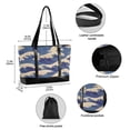 thumbnail image 2 of FORMRS Laptop Tote Bag for Women with 15.6" Computer Compartments Handbag, Blue Wave Pattern, 2 of 7