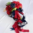 thumbnail image 4 of Fleurs Artificielles Roses Bouquets de Mariage Tenue de Mariée Exquise Élégante, 4 of 9