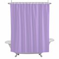 thumbnail image 2 of Minimalist Solid Color Shower Curtain for Bathroom Decor, Pure Lavender Purple Simple Waterproof Fabric Shower Curtain, 72"x78" Set with 12 Hooks, 2 of 9