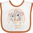 thumbnail image 3 of Inktastic Little Sister Newborn Baby Girls’ Boys or Girls Baby Bib, 3 of 4