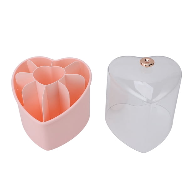 8 Brochas De Maquillaje Giratorias Para Brochas De Maquillaje, Organizador Con Tapa Transparente O Tocador De Escritorio Para Baño