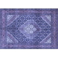 thumbnail image 1 of Ahgly Company Machine Washable Indoor Rectangle Persian Blue Traditional Area Rugs, 7' x 10', 1 of 4