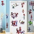 thumbnail image 3 of Spiderman Wall Stickers for Boys, Cartoon Character Stickers for Kids Room, 16 PCS PVC DIY Removable Stickers for Baby Kids Nursery Girls Bedroom Living Room Playroom Wall Decoration, 3 of 6