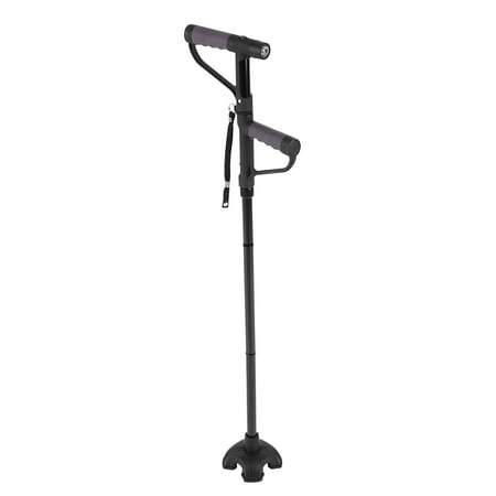 Ejoyous Retractable Collapsible Anti Slip Double T Handle Walking Stick With Led Light For Old Man Double T Handle Walking Stick Collapsible Walking Stick Walmart Canada