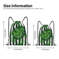 thumbnail image 2 of Daiia Palm Greenery Pattern Drawstring Backpack, Gym Bag, Lightweight Backpack, Water-Resistant Bag Travel Sports Backpack, Fitness Bag, Yoga Bag-Small, 2 of 6