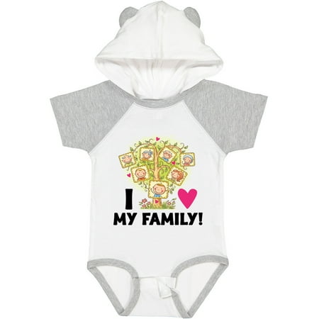 

Inktastic I Love My Family Kids Family Tree Boys or Girls Baby Bodysuit