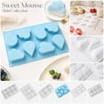 thumbnail image 2 of Silicone Diamond Heart Shaped Cake Mold Non-Stick Baking Tool For Mousse Pastry Fruit Dessert 1 Pack, 2 of 9