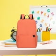 thumbnail image 3 of Kokovifyes Back to School Supplies Sale Children's Solid Color Small Backpack Boys and Girls Schoolbag Lightweight Student Schoolbag Orange, 3 of 5