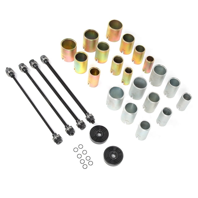 Herwey 27Pcs/Set Universal Carbon Steel Camshaft Rear Axle Bushing Removal Tool Set Kit