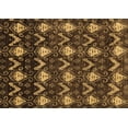 thumbnail image 1 of Ahgly Company Indoor Rectangle Abstract Brown Modern Area Rugs, 2' x 3', 1 of 4