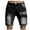 Black, variant on WRKEKC Mens Jean Shorts, Summer Shorts for Men, Men Casual Solid Pocket Waist Straight Jeans Half Shorts Sport Pants S