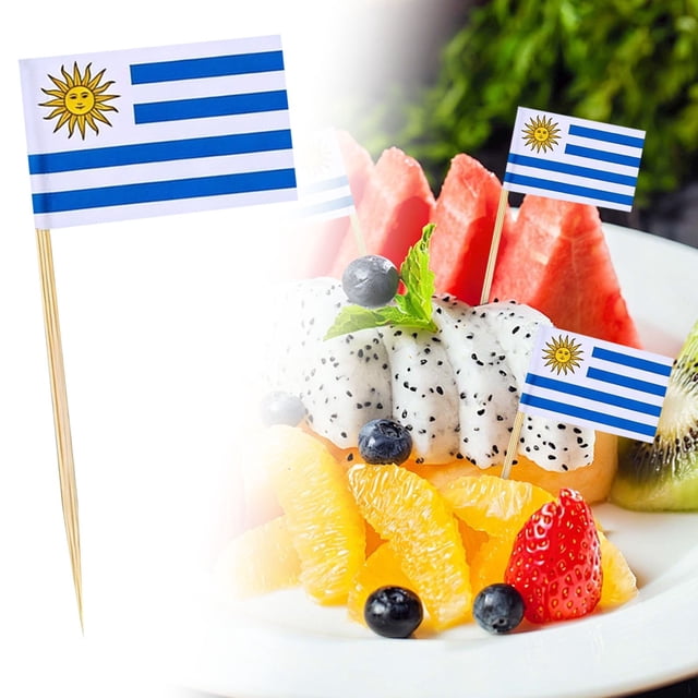 Country Flag Toothpicks | Cake and Burger Decorative Sticks | Flags for Themed Meals
