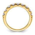 thumbnail image 3 of FJC Finejewelers 14 kt Yellow Gold 1/2 ct 9 Stone G H I True Light Moissanite Band 2 mm, 3 of 8