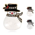 thumbnail image 3 of Broche de Noël Décorée de Strass Broche Bonhomme de Neige Broche Corsage Épingle, 3 of 10