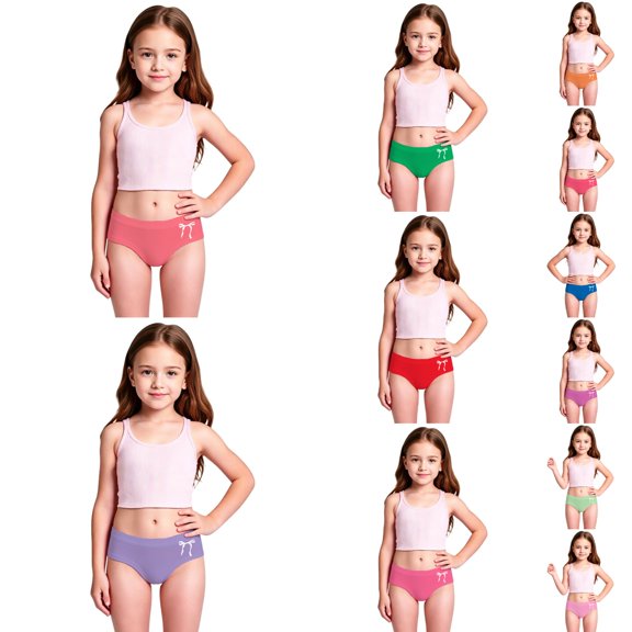 Shadoumai Girls Bikini Bottoms Quick Dry Lightweight Swimsuit Briefs Stretchy Bathing Suit Bottom Swimwear for Vacation Summer Beach