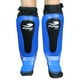 thumbnail image 1 of Par de Espinilleras de Piel Tipo Calceta Fire Sports MMA, Kick Boxing, Muay Thai, Azul, 1 of 4