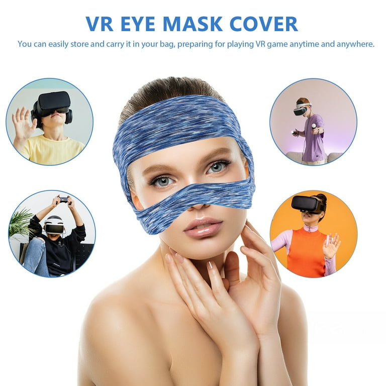 VR Eye Mask Face Cover Breathable Elastic Sweat Band Accessory for