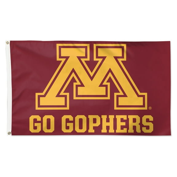 WinCraft Minnesota Golden Gophers 3' x 5' Single-Sided Deluxe Local Team Slogan Flag