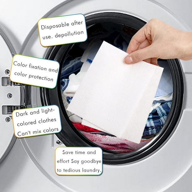 Hoja de absorción de color para ropa a prueba de teñido mixto para uso en lavadora (1)