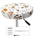 thumbnail image 4 of Naloa Mushrooms And Butterflies Round Bar Stool Cushion Cover 12-14 inch, Fits Kitchen, Office, Restaurant Chairs - 13 inch, 4 of 7