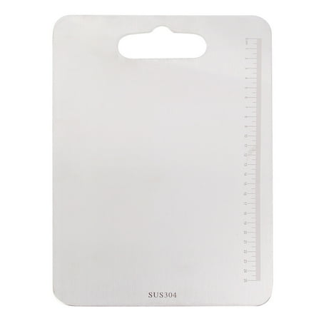 

Stainless Steel Cutting Board With Scale Rust-proof Rectangular Chopping Board Wear-resistant Bake Board (Thickness 1.5mm 24x14