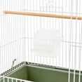 thumbnail image 3 of Vibrant Life Small Bird Cage with Perch, Plastic Hooded Cup & Tray for Parakeets & Finches, White, 3 of 8