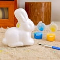 thumbnail image 4 of Nmdmisc Easter Bunny Decorations,Easter Ready to Paint Your Own Bunny Figurines,DIY Graffiti Foam Imitation Bunny Egg Suit, 4 of 6