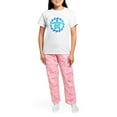 thumbnail image 4 of CafePress - Blue Tribal Turtle Sun Pajamas - Women's Short Sleeve Print T-Shirt and Pants Light Cotton Pajama Set, 4 of 7