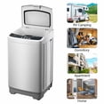 thumbnail image 6 of ZOKOP Full-Automatic Washing Machine Portable Compact Laundry Washer Spin with Drain Pump,10 programs 8 Water Level Selections with LED Display 13.3 Lbs Capacity, Gray, 6 of 7