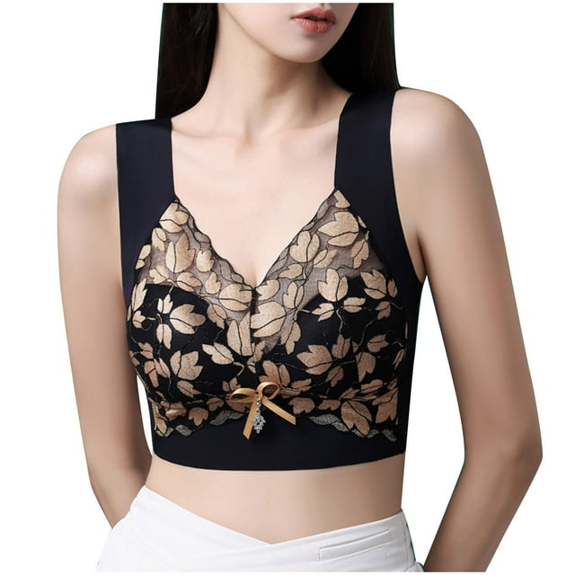 Soutien-gorge Mode Confortable à Bretelles en Dentelle pour Femmes Grande Taille