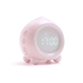 thumbnail image 1 of Reloj despertador digital LED para niños con luz, luz nocturna inteligente USB, música y calendario iluminado para niñas, niños y bebés. Ayuda a los niños a dormir., 1 of 5