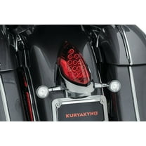 Kuryakyn 3128 Motorcycle Lighting Component: Customer Rear Turn Signal and License Plate Mount for 2014-20 Indian Motorcycles, Chrome