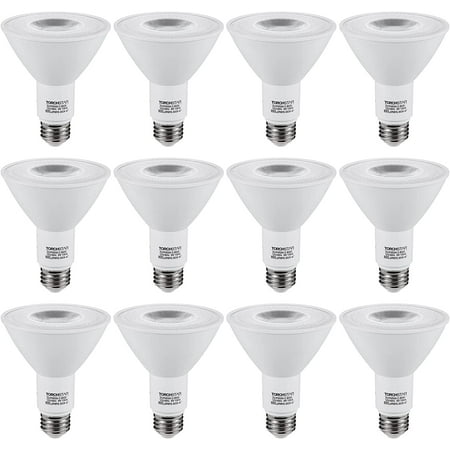 

12-Pack 8W PAR30 LED Bulb CRI90+ Dimmable Spotlight Bulbs 75W Equivalent LED Recessed Light Bulbs 3000K Warm White 800LM UL & ES Listed Recessed Trim Lighting Track Light Bulbs