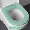 thumbnail image 4 of Cojín de asiento de inodoro engrosado Funda de asiento de inodoro universal Funda de asiento de inodoro Limpieza Cojín de asiento de inodoro de color nórdico en forma de O Almohadilla de cubierta, 4 of 8