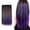 E, variant on XIAQUJ Color Highlights Five Clip Hair Extensions Straight Hair Wig Piece Hair Curtain D