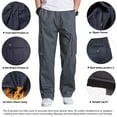 thumbnail image 3 of TRGPSG Men's Cargo Pants Multi-Pocket Casual Fleece Regular Work Pants, 3 of 5
