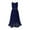 Navy Blue, variant on Flower Girls Floral Lace Wedding Junior Bridesmaid Dress High Low Shiny Rhinestone Ball Gown Navy Blue 10