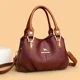 thumbnail image 2 of Bolso elegante de gran capacidad para mujer, bolso de mano de color sólido de alta calidad, bolso cruzado de hombro, bolso de cuero PU de alta calidad, 2 of 5