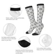 thumbnail image 3 of Sikiie Retro sketch flower lines Knee Socks, High Socks Long Stretchy Sock Women Knee High Stocking, Long Socks for Women, 3 of 6