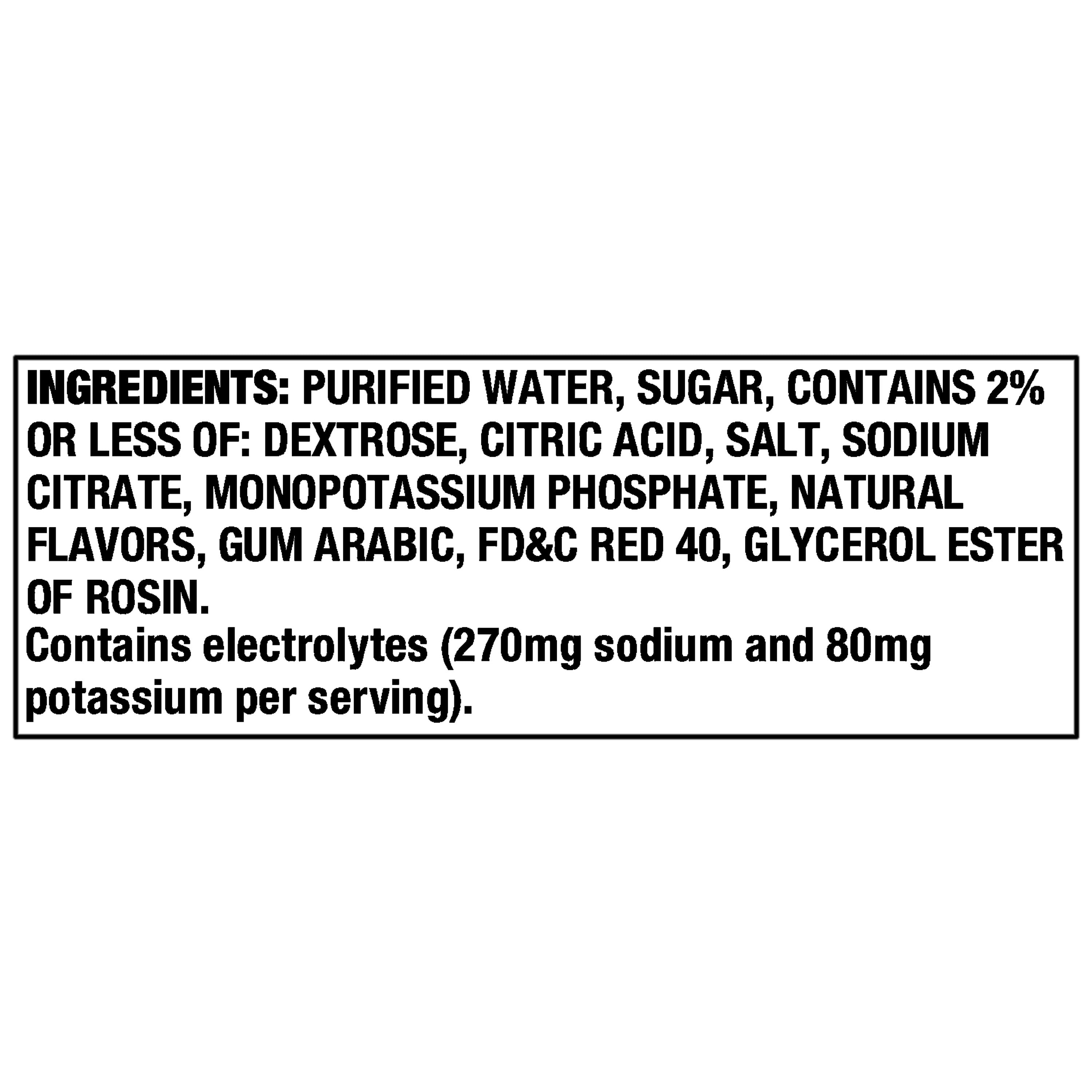 Great Value Sports Hydration Drink, Fruit Punch, 20 fl oz, 8 Bottles
