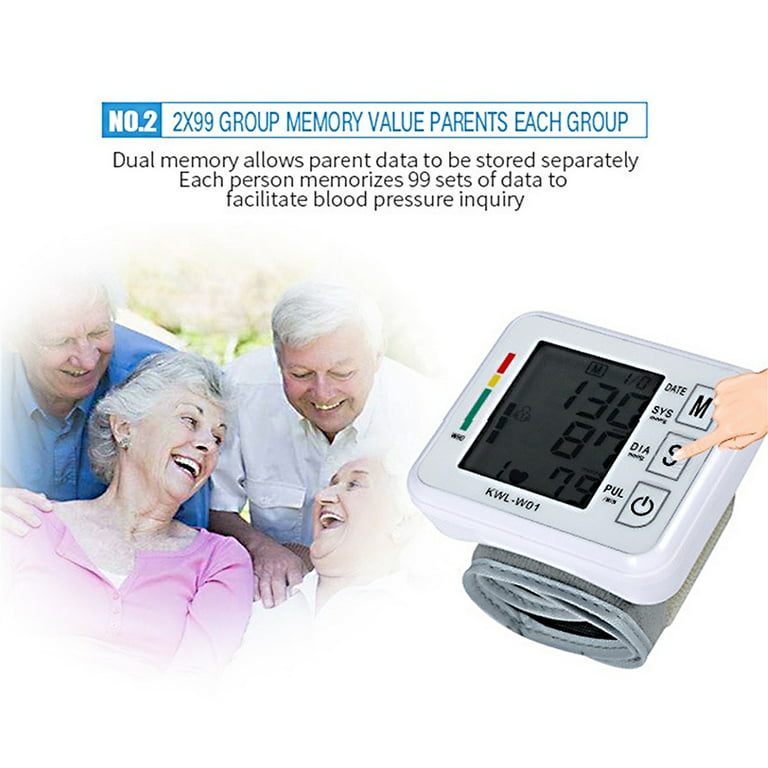 Willstar LCD Wrist Blood Pressure Monitor Heart Beat Rate Pulse Meter  Measure