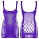 thumbnail image 3 of Vestido de malla calado para mujer, traje para club nocturno, Raves, baile en barra, minivestido con cuello en U, vestido ajustado sin mangas, vestidos sexis ajustados, 3 of 5