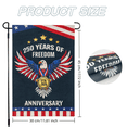 thumbnail image 2 of 250th Anniversary Flag Doubleside Linen 250 Years of Freedom Flag with Eagle 1776-2026 Patriotic Flags Outdoor Lawn Garden Decor 30x45cm, 2 of 6