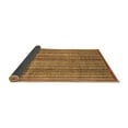 thumbnail image 2 of Ahgly Company Indoor Round Abstract Brown Modern Area Rugs, 3' Round, 2 of 4
